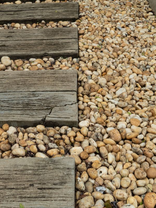 Pea Stone Installation